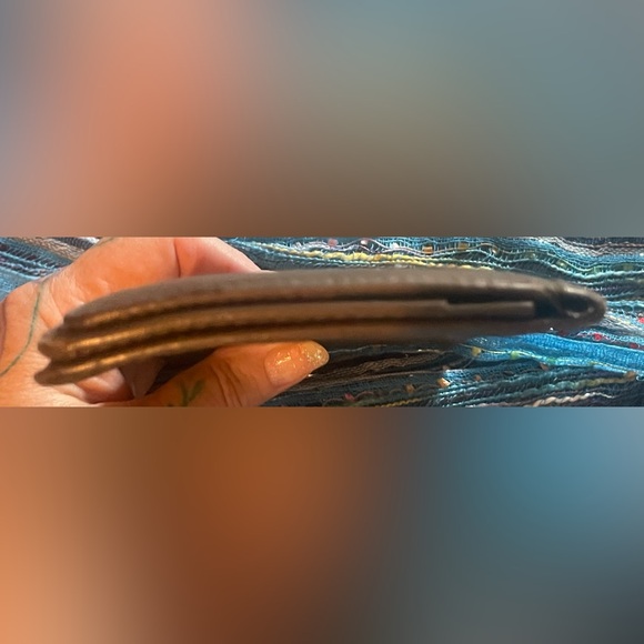 Brown Louis Vuitton epi-leather long wallet. Measures approximately 7 x 4”. GUC - Picture 7 of 14